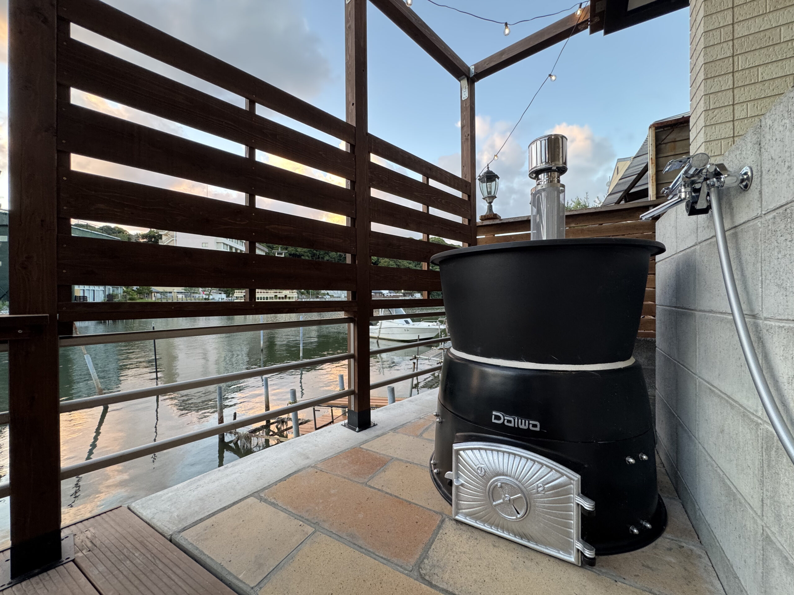 絶景を望む五右衛門風呂イメージ