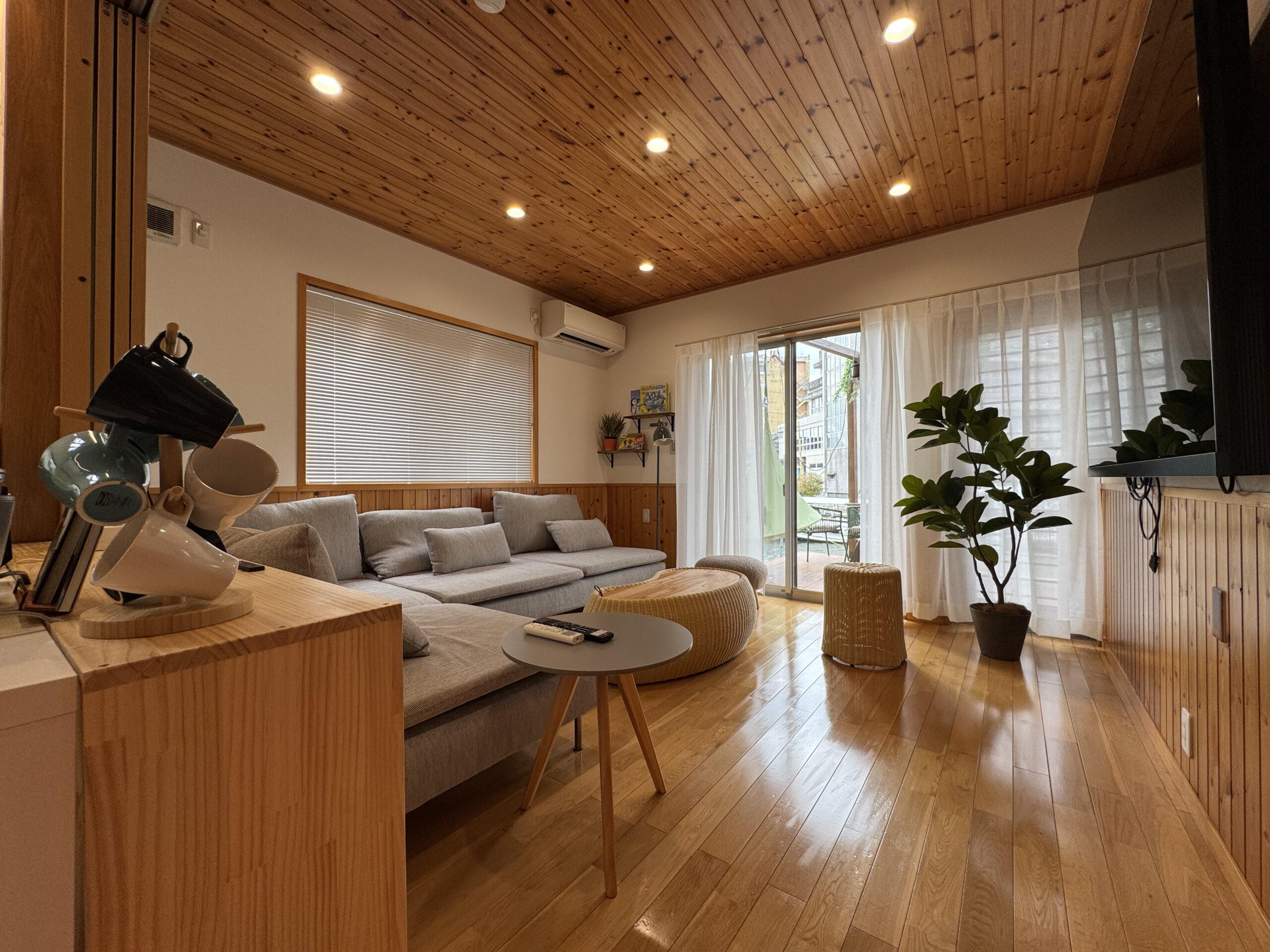 開放的なリビングダイニングルーム